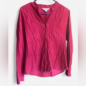 St. John's Bay Women's Red Button-Down Shirt